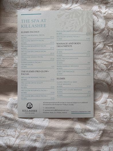 Killashee Hotel Spa Leisure Gift Voucher 200 Euro