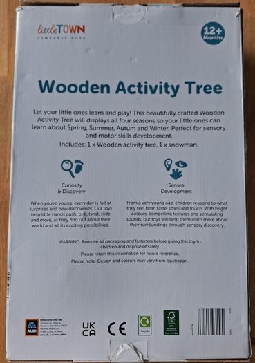 Little Town Wooden Activity Tree