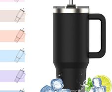 Insulated Travel Tumbler 40oz - Stainless Steel with Straw - Brand New