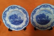 Two Blue/White Display Plates.