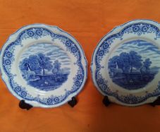 Two Blue/White Display Plates.