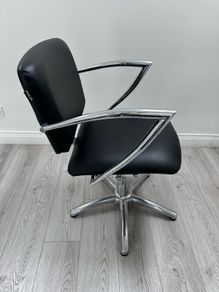 salon chair REM black set of 4