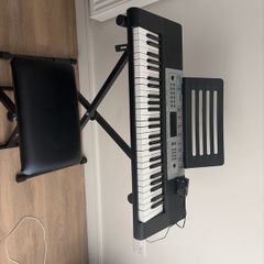 keyboard & stand with stool