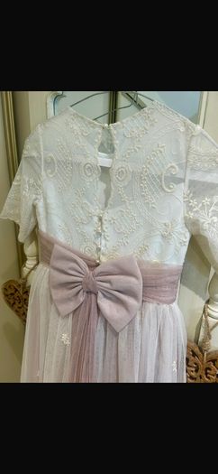 Marian Gale vintage style communion dress with custom made headband