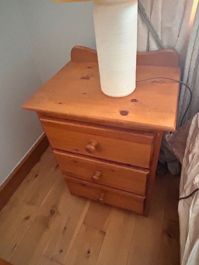 Solid pine tallboy and lockers