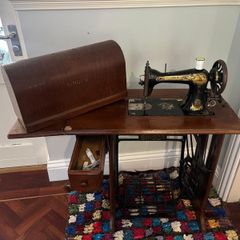 Antique Singer treadle sewing machine