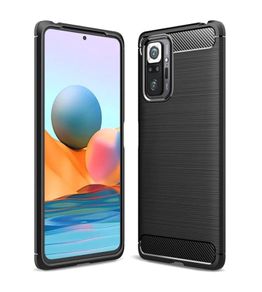Shockproof Case For Xiaomi Redmi Note 10 PRO Carbon Fibre Effect Back Cover
