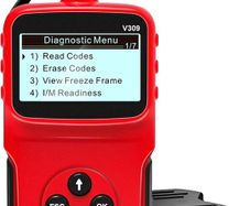 Car OBD2 Scanner Universal Wired Auto Engine Fault Code Reader CAN Diagnostic Scan Tool V309 for Check Engine Light, I/M Readiness Smog Check, HD LCD Display Screen