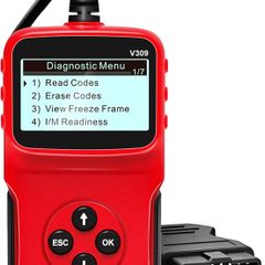 Car OBD2 Scanner Universal Wired Auto Engine Fault Code Reader CAN Diagnostic Scan Tool V309 for Check Engine Light, I/M Readiness Smog Check, HD LCD Display Screen
