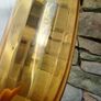 Large Amber Art Glass Floor Vase 45cm Image 3