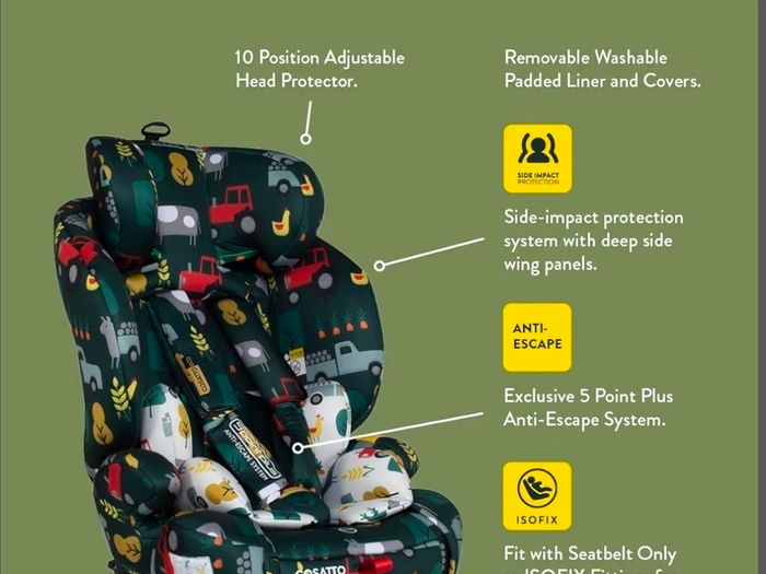 Cosatto Zoomi 2 ' Toddler Car Seat. Isofix.
