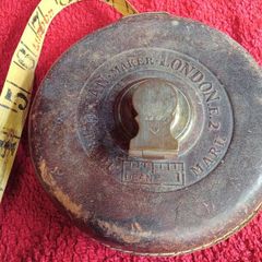 Vintage Dean Of London / Leather / Brass Tape Measure