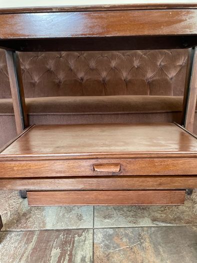 Antique Art Deco Metamorphic Side Table Tea Trolley 1920s