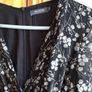 Folkster Ladies Black floral long sleeve midi dress size S Uk 10 includes postage Image 2