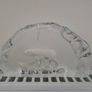 Swedish Art Glass Polar Bear Plaque Mats Jonasson Style Image 6