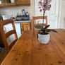 Solid pine kitchen table with 6 chairs Image 2