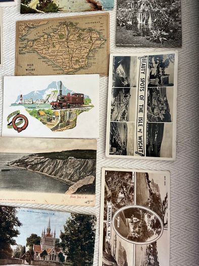 Isle of Wight vintage postcards. 1 euro each. Discount for multiple purchases