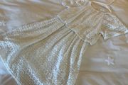 Gorgeous Zara dress cream lace 8 9