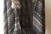 Fur trim Wrap / Shawl