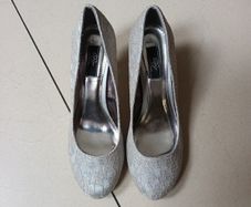 Dorothy  Perkins  Silver Mandy Shoes. S.6  B.N.W.T.
