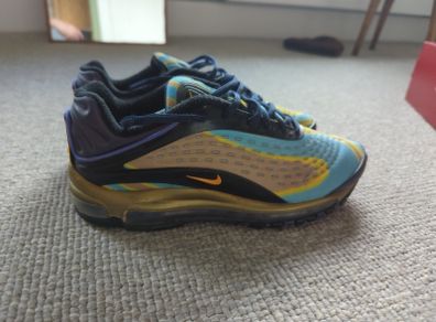 Genuine Authentic Nike Air Max 97 Deluxe Midnight Navy Laser Orange UK 8