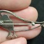 Pat Cheney for Malcolm Gray Modernist Silver and Enamel With Pearl Drop Brooch Image 6