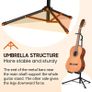 Guitar Stands with Neck Holder Folding Tripod Floor Metal Universal Holder, for Acoustic Electric Guitars Ukulele Violin Banjo Mandolin (FREE POSTAGE) Image 2