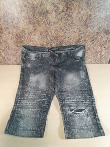 Mens southpole biker style jeans Size w 34 L 30 Black stonewash