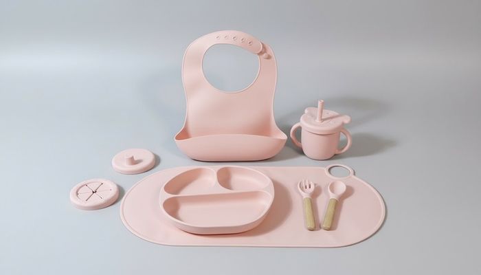 Silicone baby weaning set
