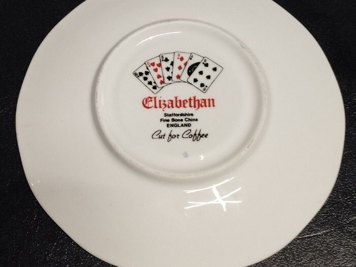 Deck of Cards Cup and Saucer