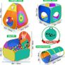 Best Birthday Gift For 1 2 3 4 5 Year Old Pop Up Baby Play Toy, Target Game W/ 4 Darts Indoor & Outdoor, Pit Balls Not Included Image 3