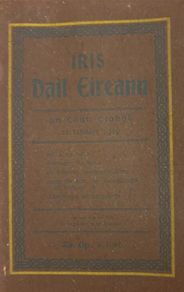 Original 1st Irish Dail Journal