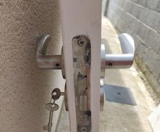 Small door and lock