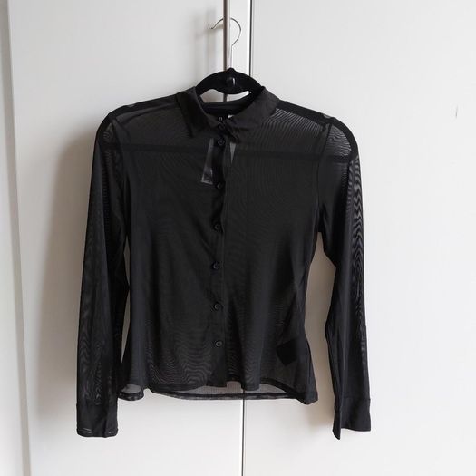 H&M black mesh shirt RRP 15 euro