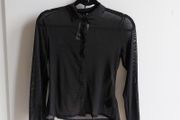 H&amp;M black mesh shirt RRP 15 euro