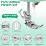 Portable Electric with 12 Built-In Stitch Patterns, 6 Presser Feet, Foot Pedal, 2-Speed Control, Fast Sewing for Clothes, Fabrics, DIY & Home Use Image 2