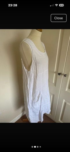 White linen dress size 12