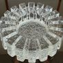 Heavy Glass Ashtray or Candle Holder made by Pukeberg Glasbruk Nybro Sweden Image 4