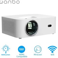 Wanbo X1 Pro Smart LED Projector Full HD Support, Android & Wi Fi