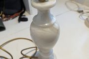 2 Lamps Marble and Statuette