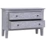 Sideboard with 2 Drawers 90x30x60 cm Solid Mahogany Wood Image 8