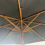 Diameter 3m Solid hardwood Garden Parasol with heavy-duty Base Image 2