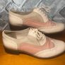Clarks Narrative Beige & Pink Brogues Lace Up Flats Ladies UK7 EUR41 Image 2