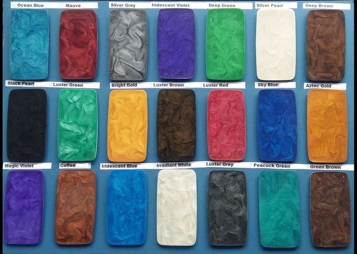 Pigment powder for epoxy resin