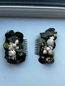 Bridesmaid Floral Hair Slides x 2