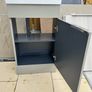 Narrow Sink Along With Vanity Unit And Pipes; Kitchen Sink And Quartz Worktop Unit With Wooden Inparts Image 7
