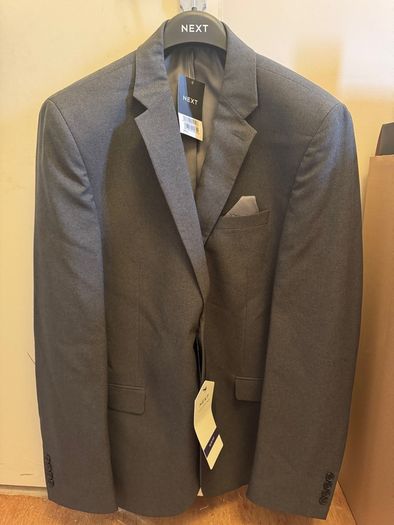 Charcoal Grey Slim Fit Essential Suit Jacket