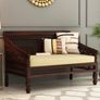 Stunning 2 Seater Wooden Sofa (Walnut Finish) Image 7