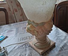 Beautiful Large Living Room Opaline Lamp