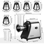5 in 1 Salad Maker, 250W, Steel Rotary Blades and One-Touch Control, Electric Salad Maker Shredder for Cheeses, Fruit, Veggies Image 6